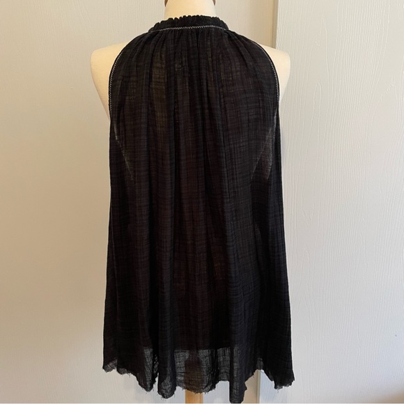 NWT Free People Black Tank with Tassels - Picture 9 of 10